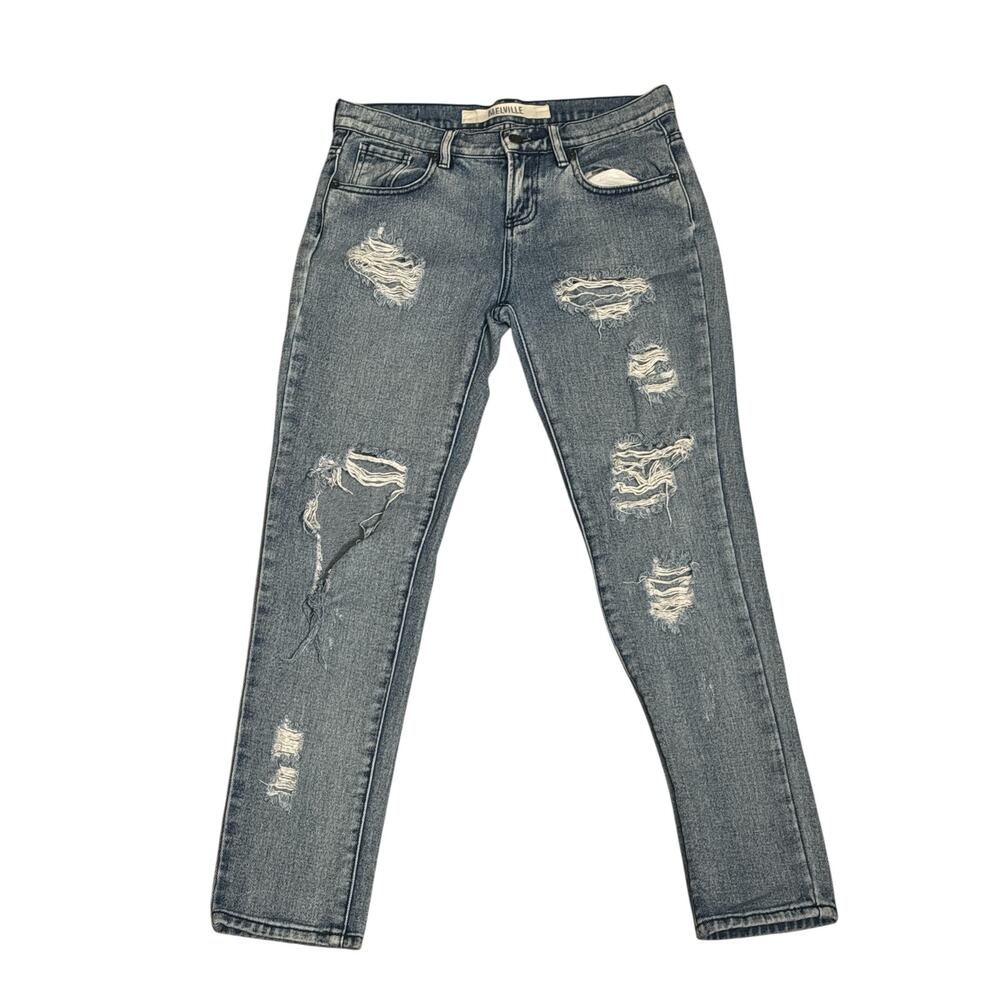 Melville Distressed Light Wash Jeans Size 25‎